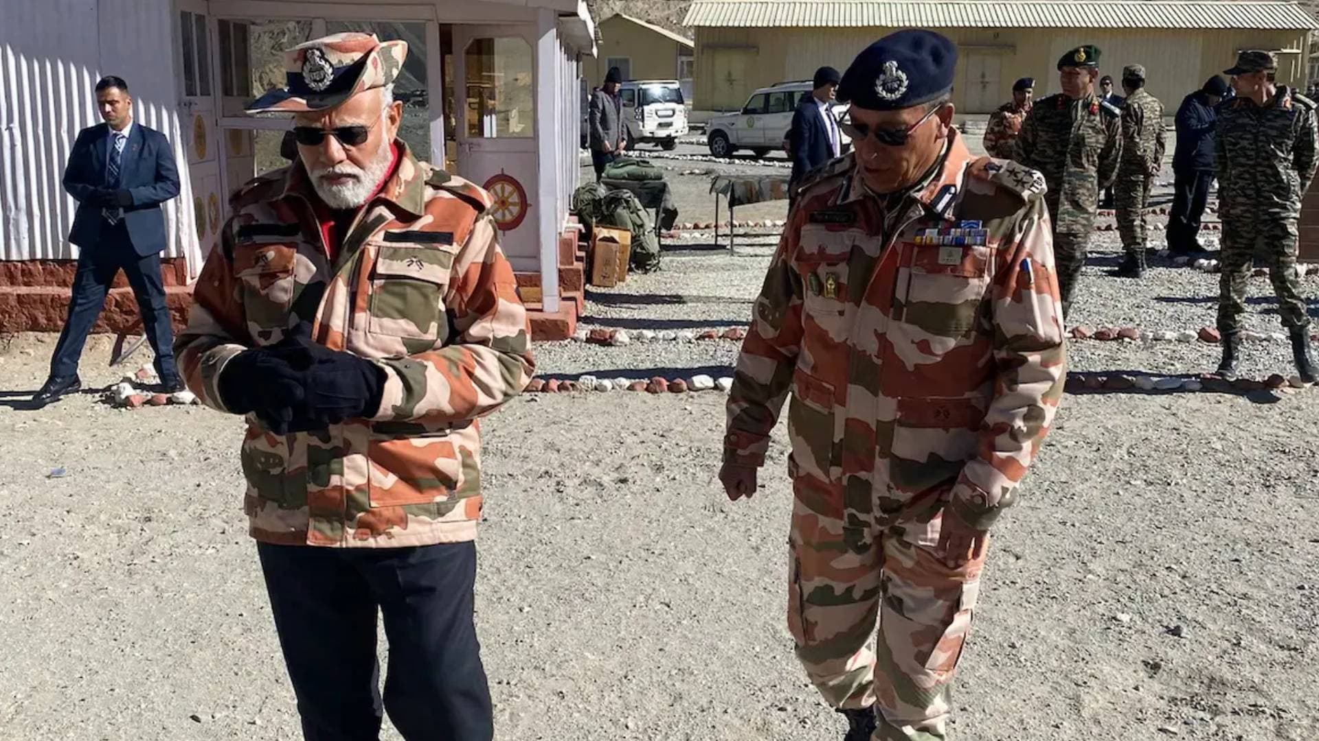 PM Modi Reaches Lepcha To Celebrate Diwali With Forces