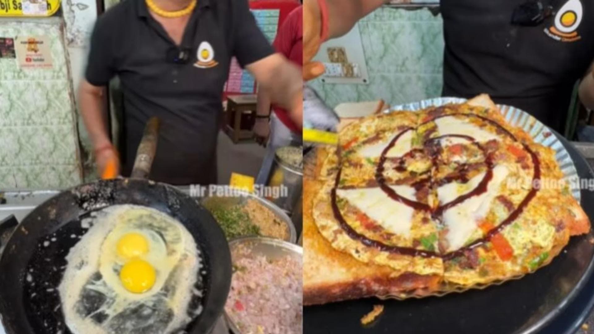 Street Vendor Makes Omelette With Chocolate And Syrup, Netizens React
