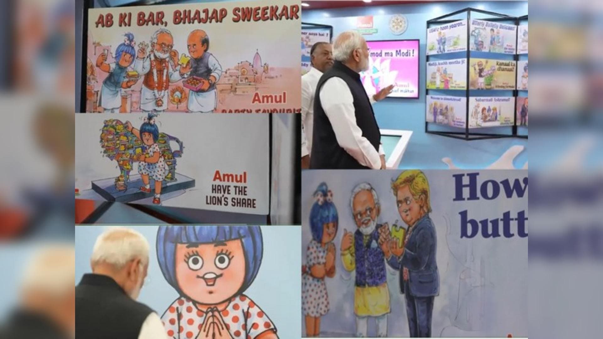 Amul's Advertisements Featuring PM Modi, BJP, And Government Initiatives Enthral PM