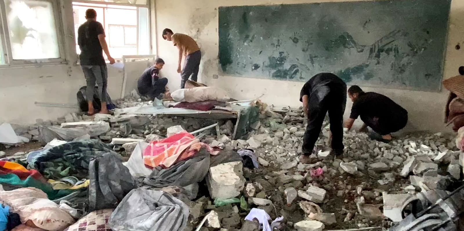 Death toll from Israeli bombing on Gaza school rises to 35