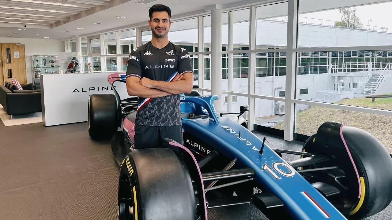 Historic moment for India as Kush Maini tests F1 car for BWT Alpine F1 team