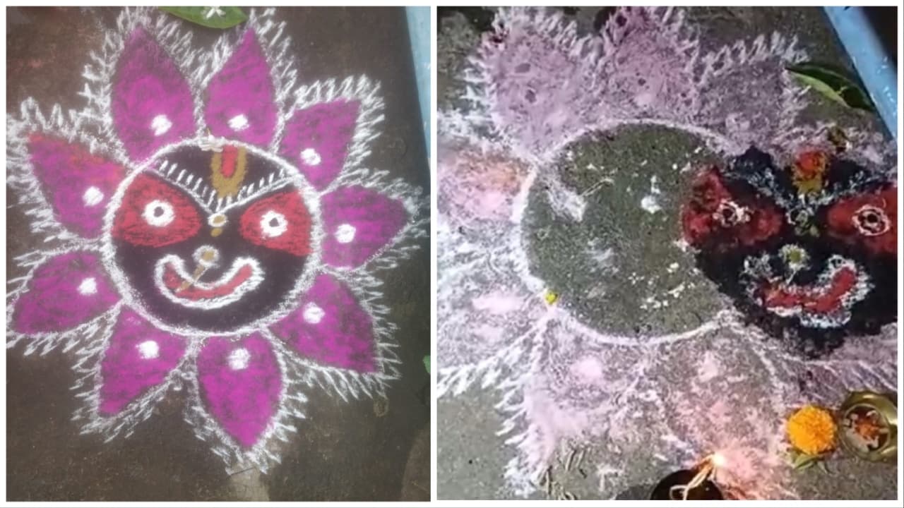 Jagannath's Rangoli Shifts Place Surprising The Residents In Cuttack