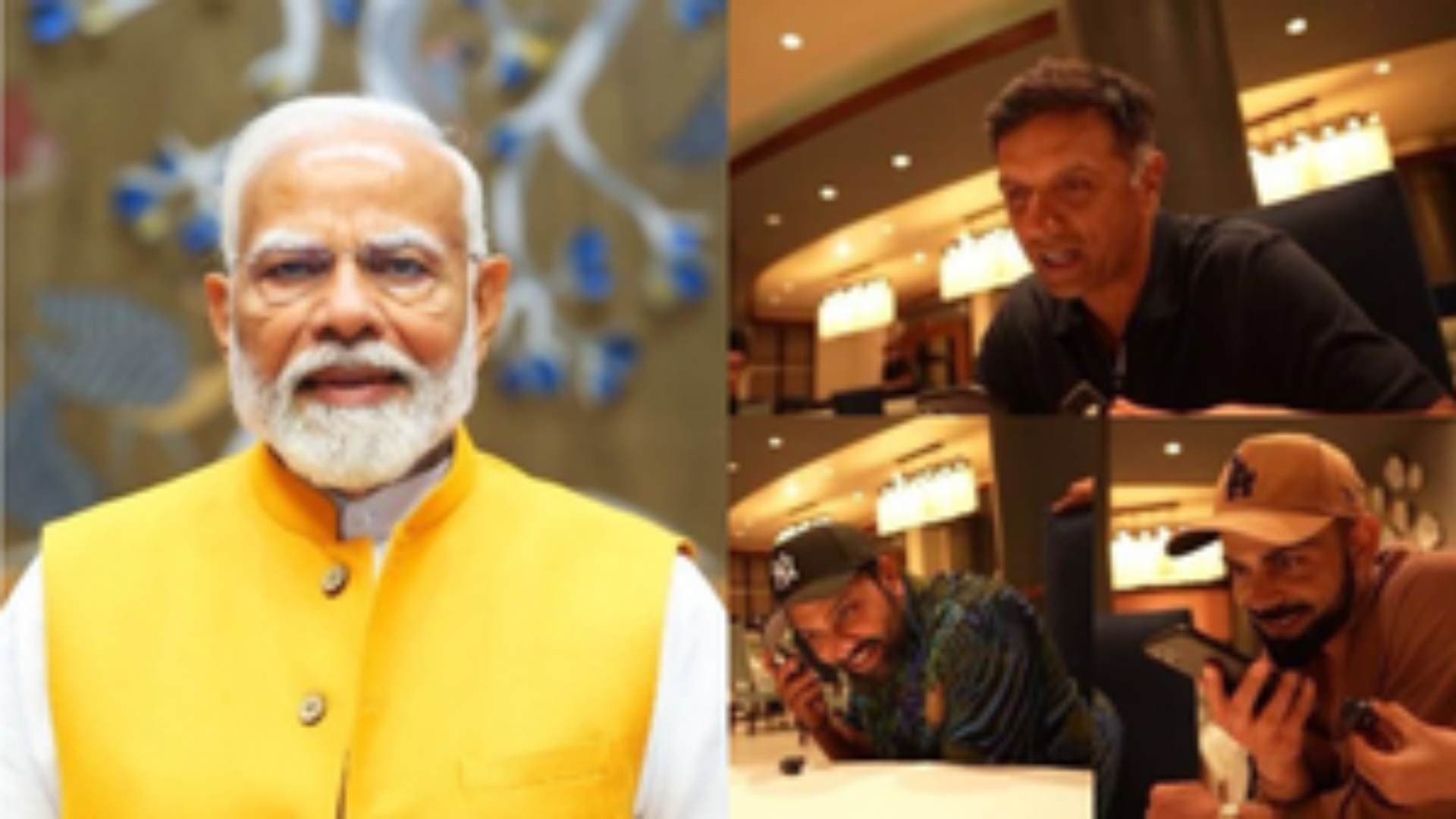 PM Modi Speaks To Team India After T20 World Cup Win; Lauds Rohit, Kohli And Dravid