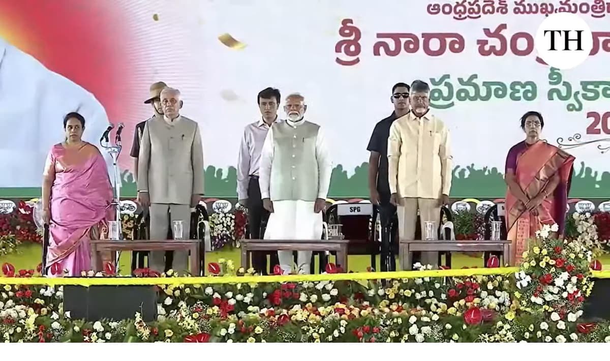 Chandrababu Naidu Takes Oath As Andhra Pradesh CM, Turns Emotional