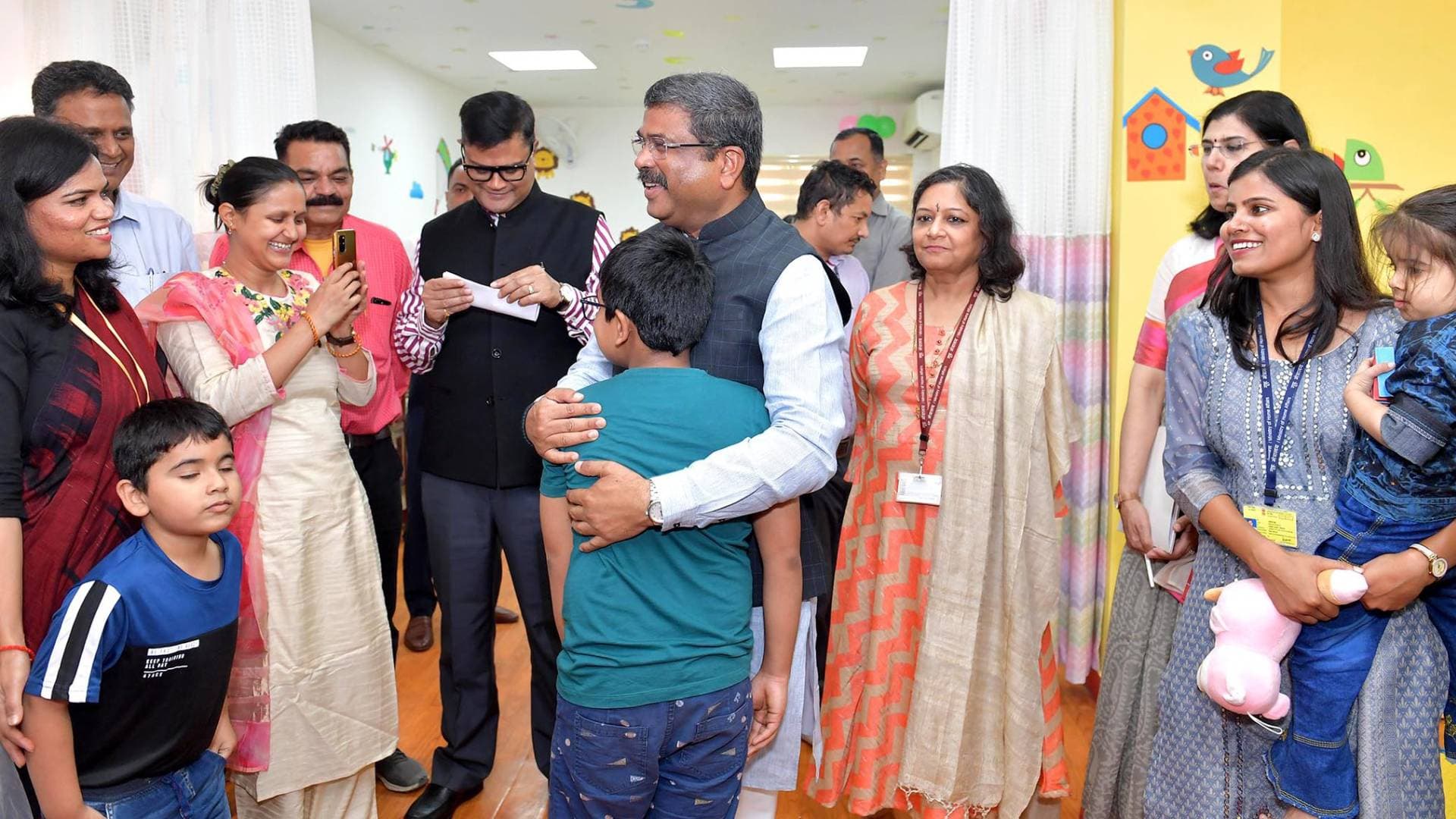 Dharmendra Pradhan Inaugurates 'Hamari Balvatika' At Shastri Bhawan