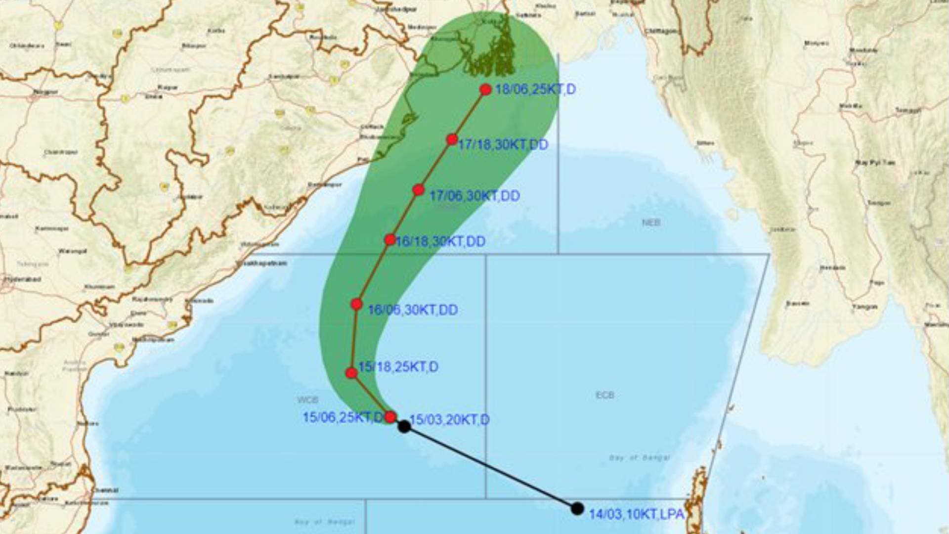Low Pressure Over Bay of Bengal Intensifies Into Depression; Heavy Rain Likely Over Odisha