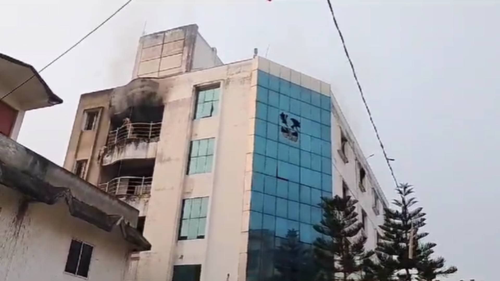 Massive Fire Breaks Out At Private College On Bhubaneswar Outskirts