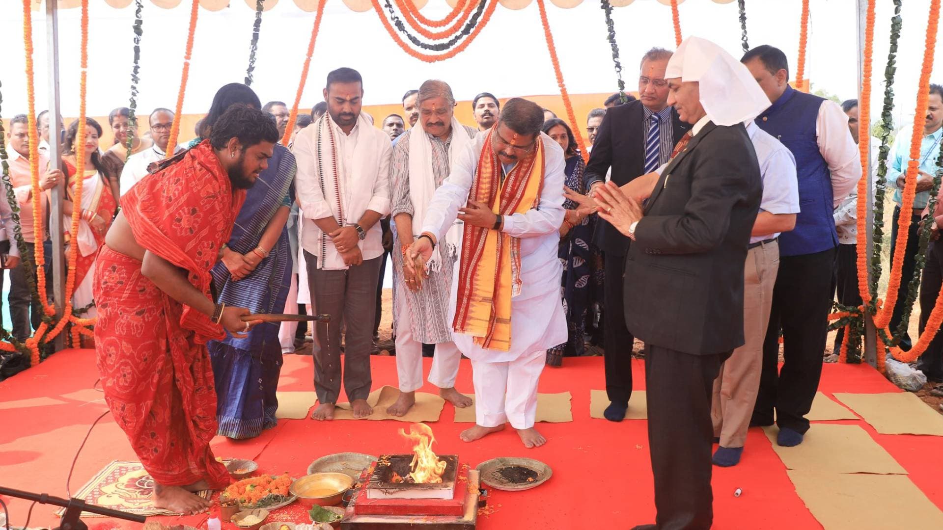Dharmendra Pradhan Lays Foundation Stone Of National Skill Training Institute In Khordha
