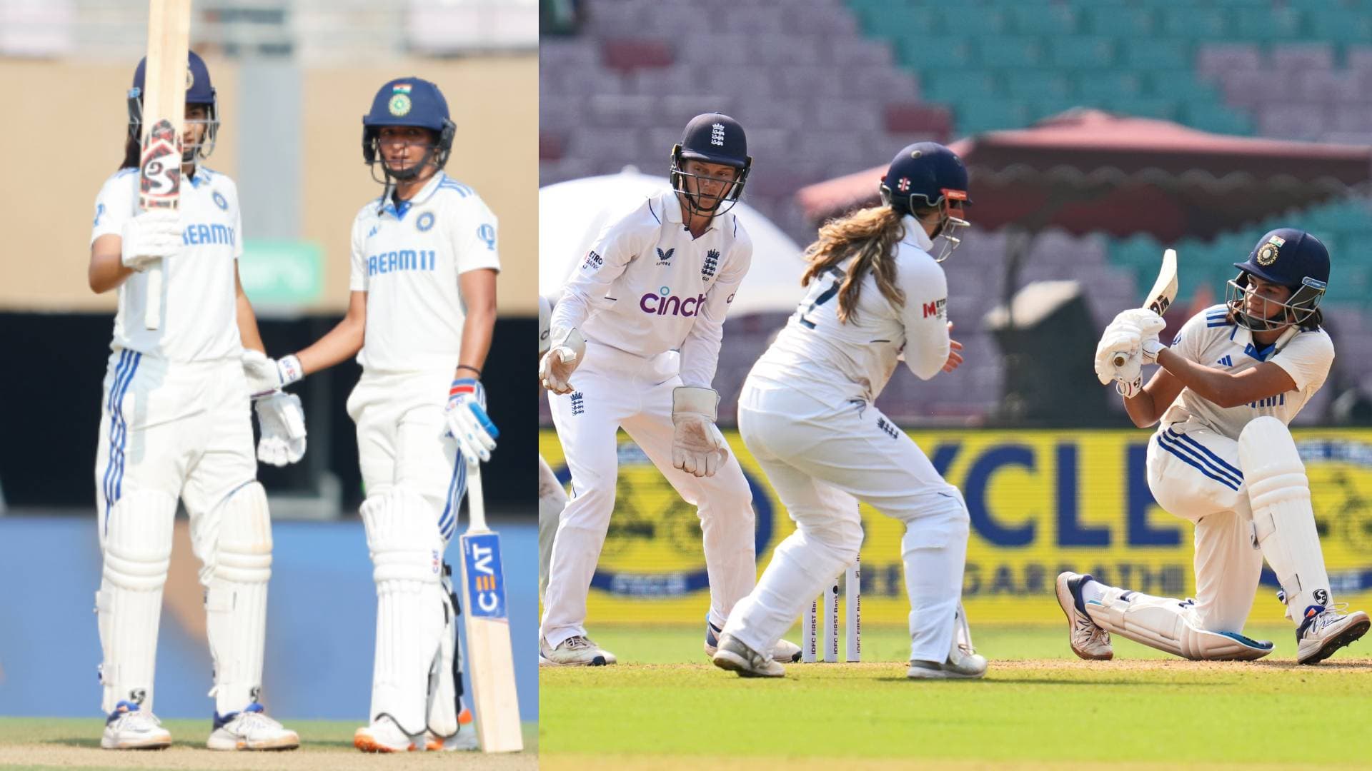 INDW v ENGW: Fifties By Shubha, Jemimah, Yastika And Deepti Help India To 410/7 At Stumps