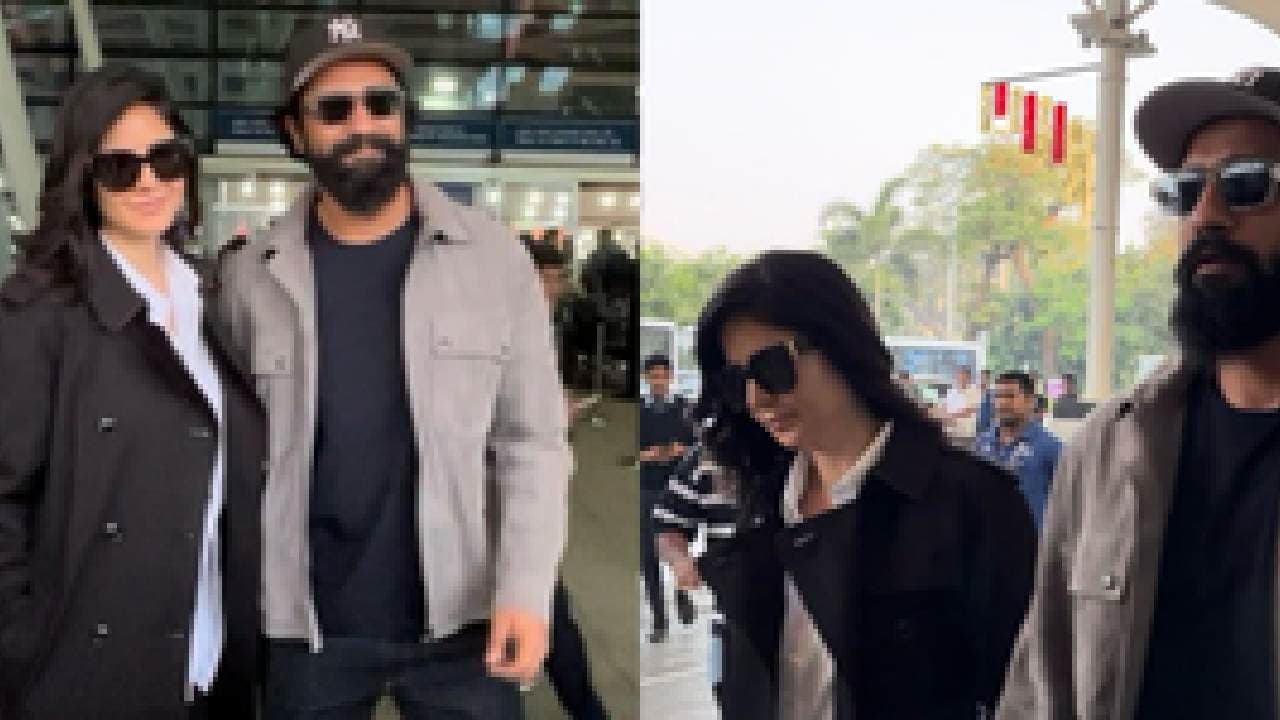 Vicky, Katrina Walk Hand In Hand As They Jet off For New Year Vacation