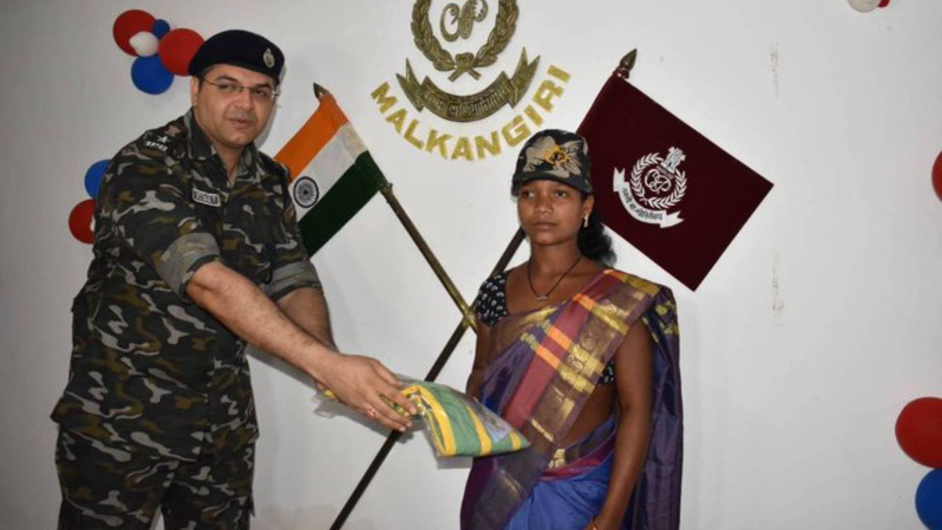 Woman Maoist Surrenders Before Police In Malkangiri