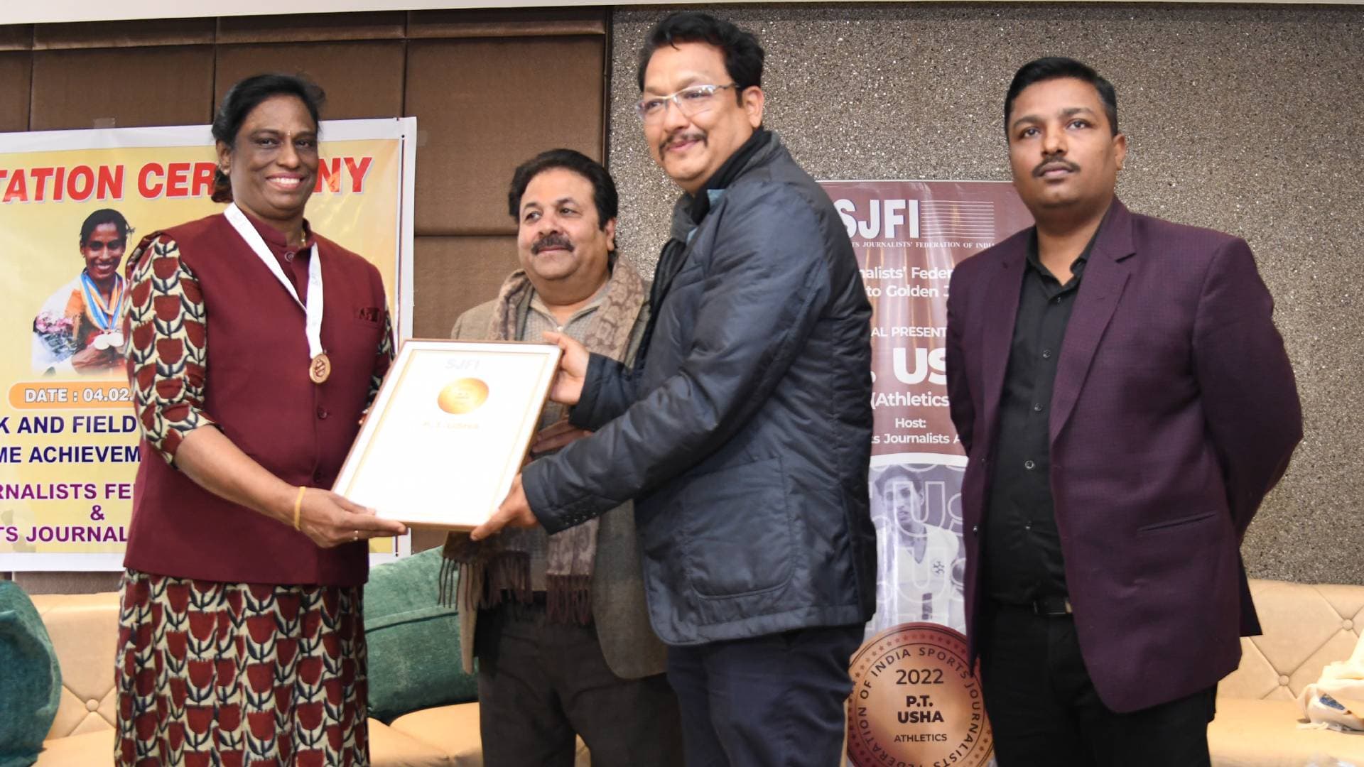 PT Usha Honoured With 'Lifetime Achievement Award' By SJFI, DSJA