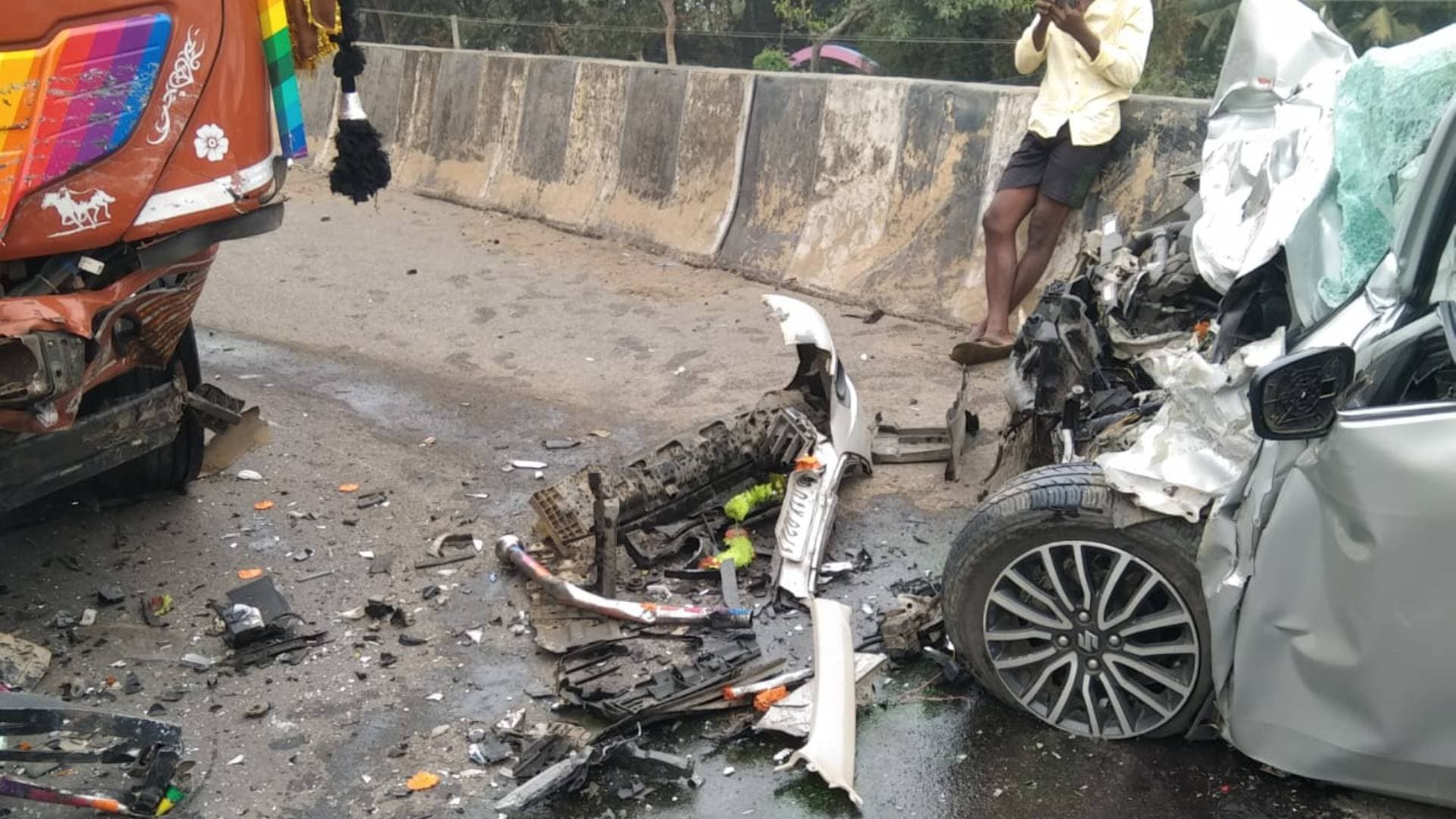 Two Killed As Car Collides Head-On With Truck In Balasore
