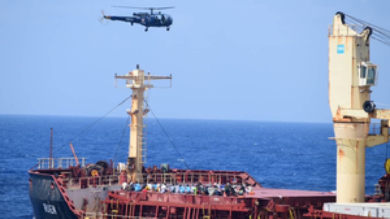 Navy’s 40 Hrs Operation Led To Surrender Of 35 Pirates, Rescue Of 17 Crew Members