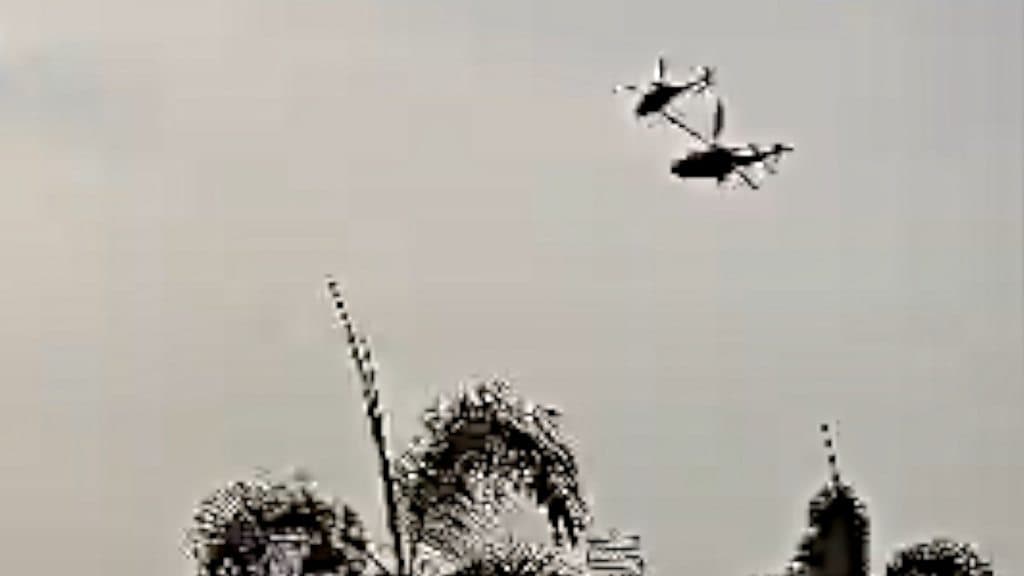 ପରେଡ୍ ରିହର୍ସାଲ ବେଳେ ଦୁଇ ହେଲିକପ୍ଟର ମଧ୍ୟରେ ମୁହାଁମୁହିଁ ଧକ୍କା