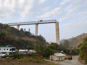 Work For World’S Tallest Pier Railway Bridge, Part Of Manipur Rail Project, Nearing End
