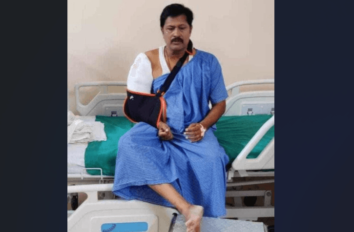 Odia Film Actor Sritam Das Injured While Shooting Film In Cuttack