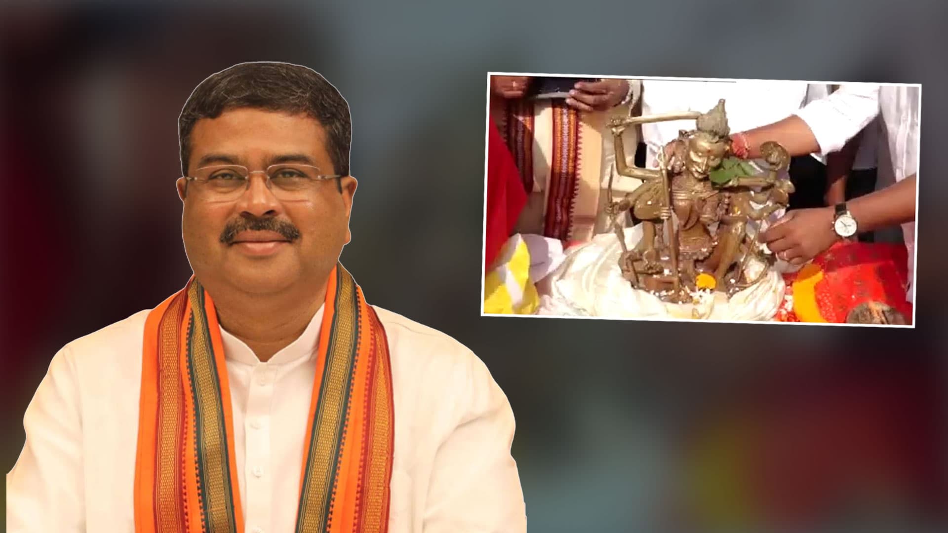 Maa Kotrakhi Back In Jajpur Temple By Union Minister Pradhan's Efforts