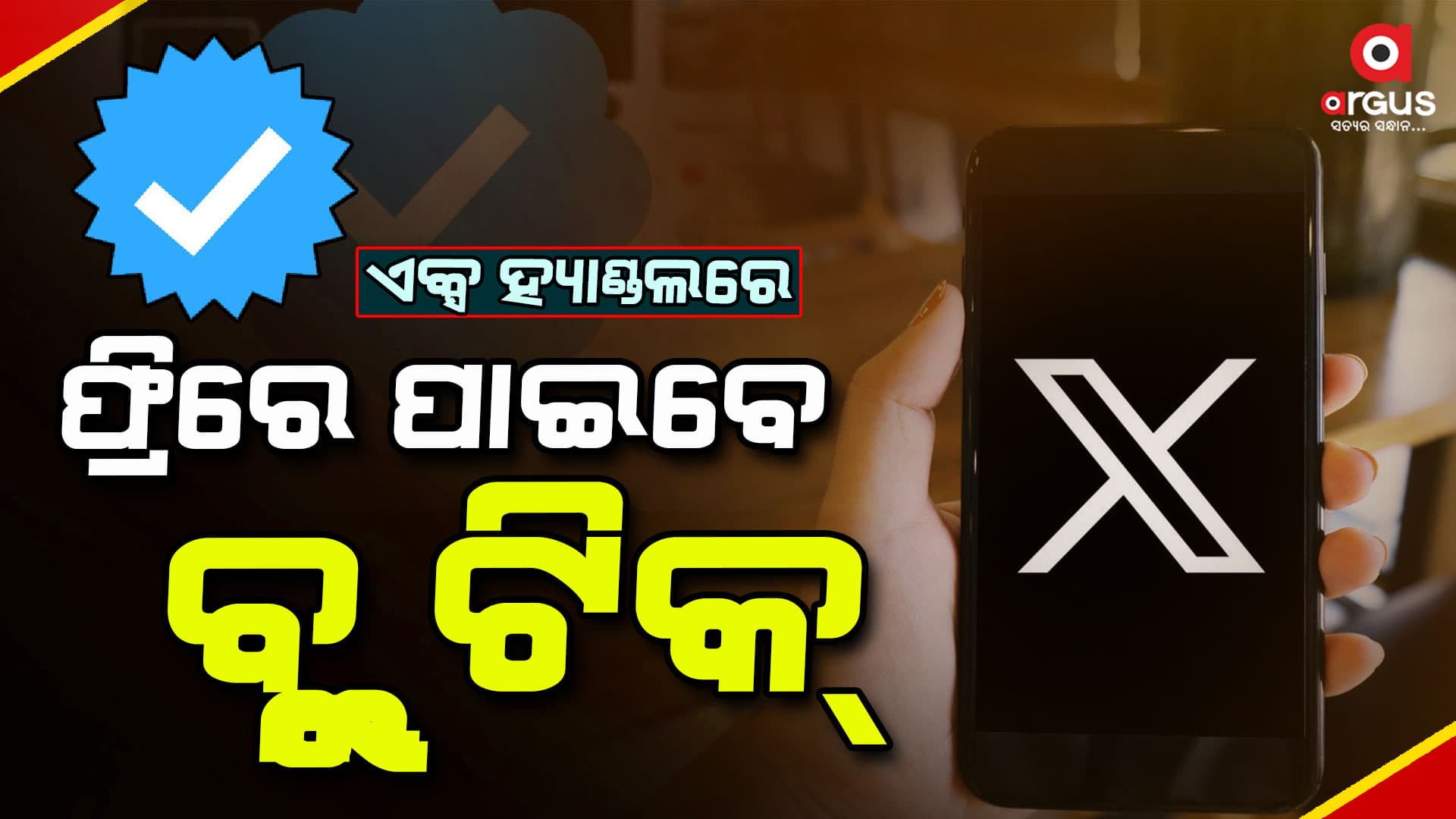 ଏକ୍ସ ହ୍ୟାଣ୍ଡଲରେ ଆପଣ ବି ପାଇପାରିବେ ବ୍ଲୁ ଟିକ, ଜାଣନ୍ତୁ ସର୍ତ୍ତ