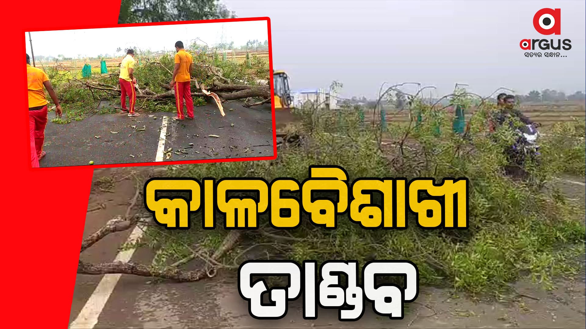 ରାୟଗଡାରେ ତାଣ୍ଡବ ରଚିଲା କାଳବୈଶାଖୀ