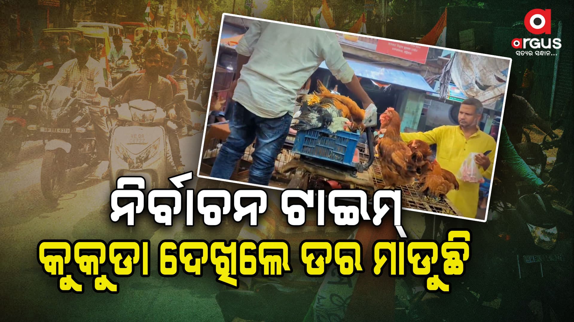 ନିର୍ବାଚନୀ ଋତୁରେ କୁକୁଡା ବେପାରୀ ମାଲେମାଲ୍