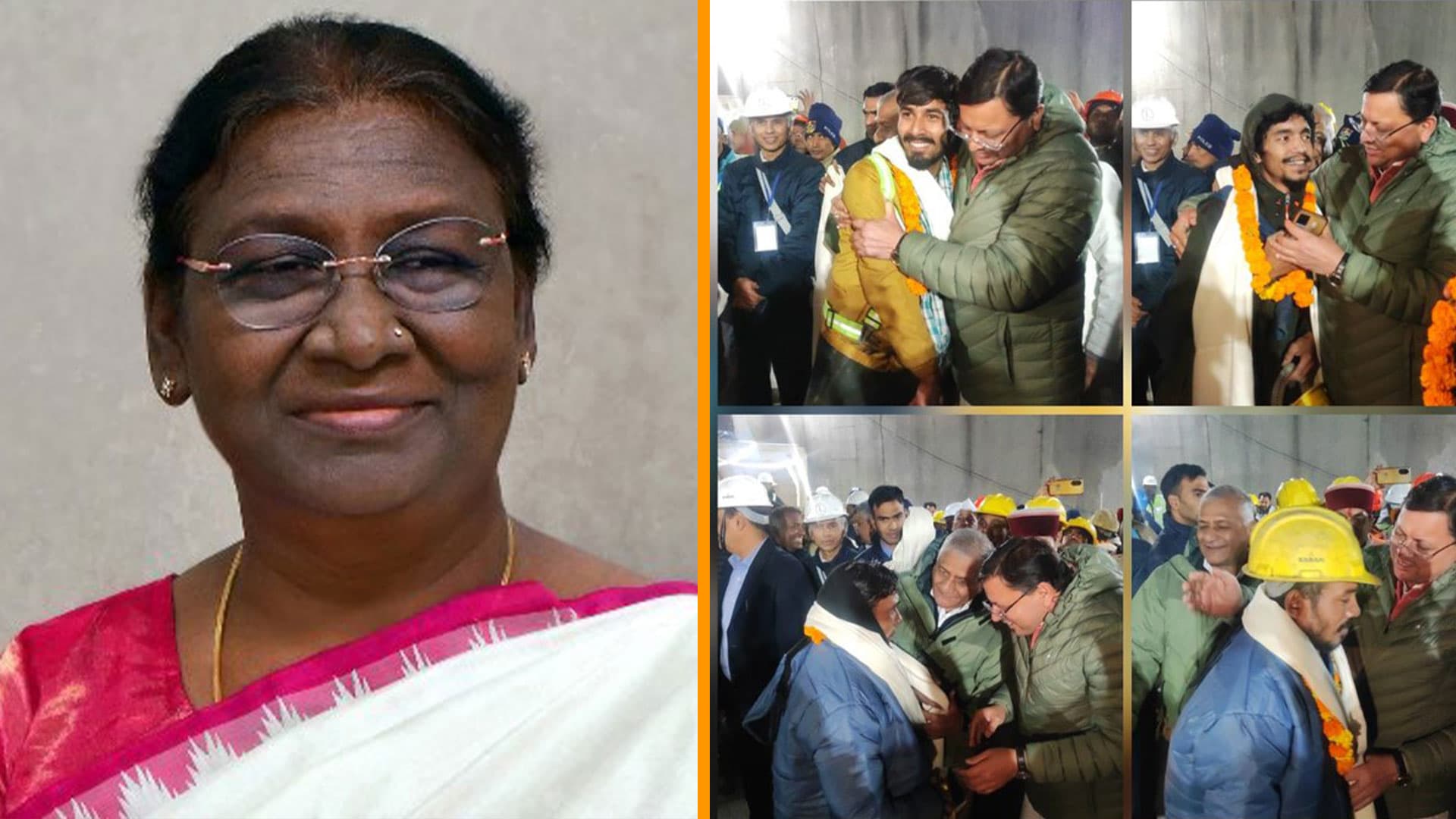 President Murmu, Others Hail Successful Tunnel Rescue Mission