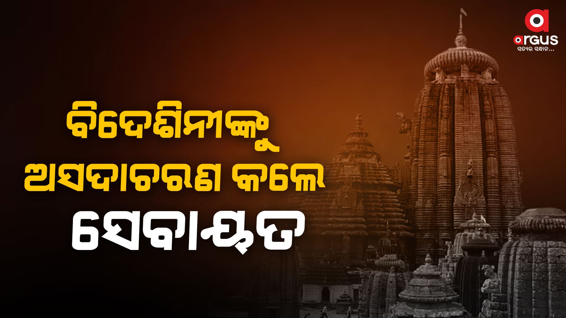 ବିଦେଶିନୀଙ୍କୁ ଅସଦାଚରଣ ଅଭିଯୋଗ, ଲିଙ୍ଗରାଜ ସେବାୟତ ଗିରଫ
