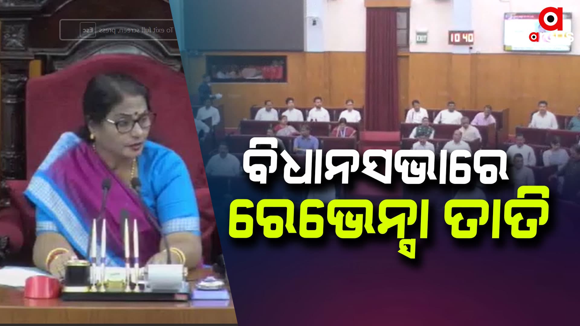 ବିଧାନସଭାରେ ରେଭେନ୍ସା ତାତି