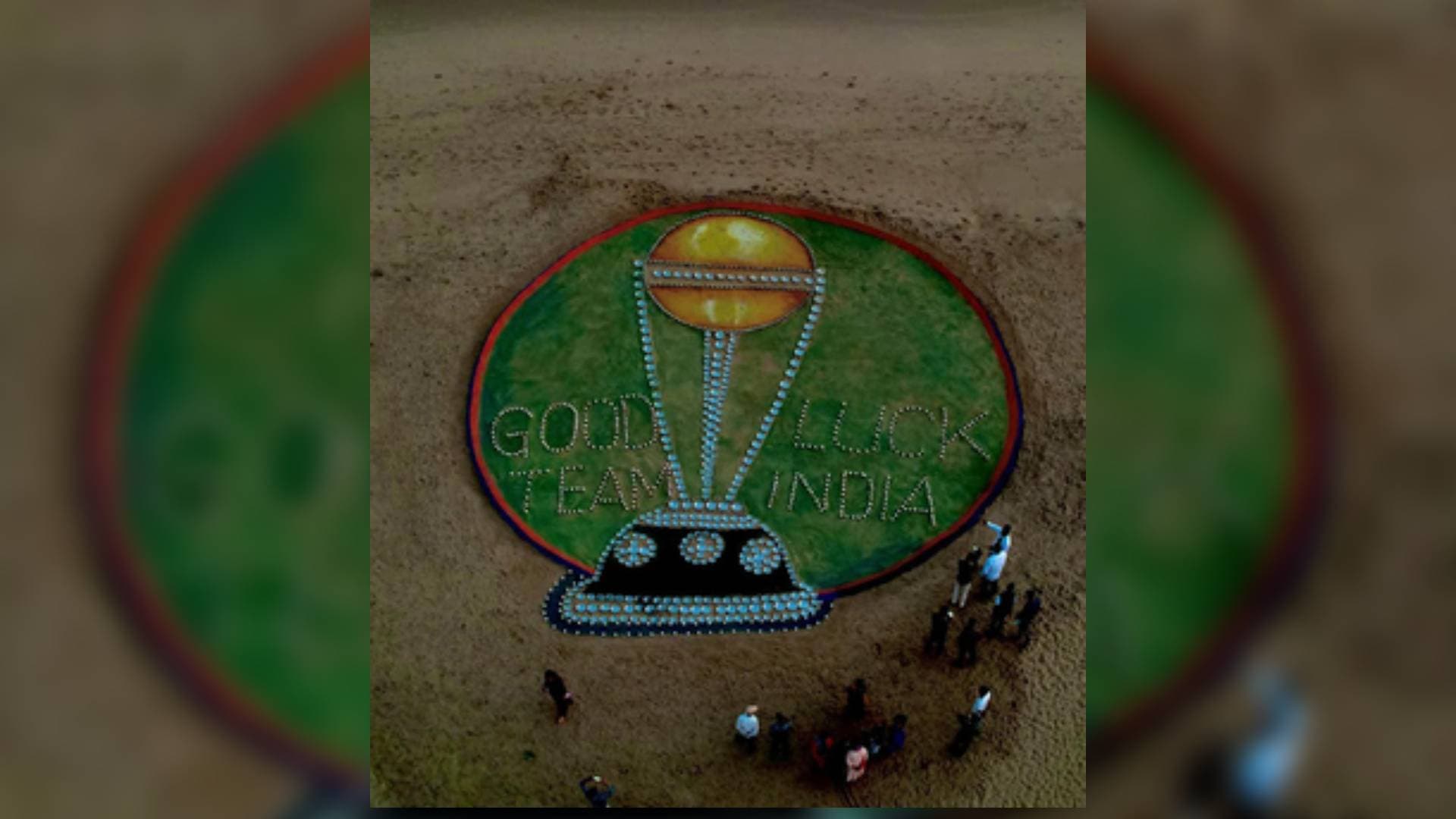 Sand Artist Sudarsan Pattnaik Wishes 'Team India' Best Of Luck With Sand Sculpture