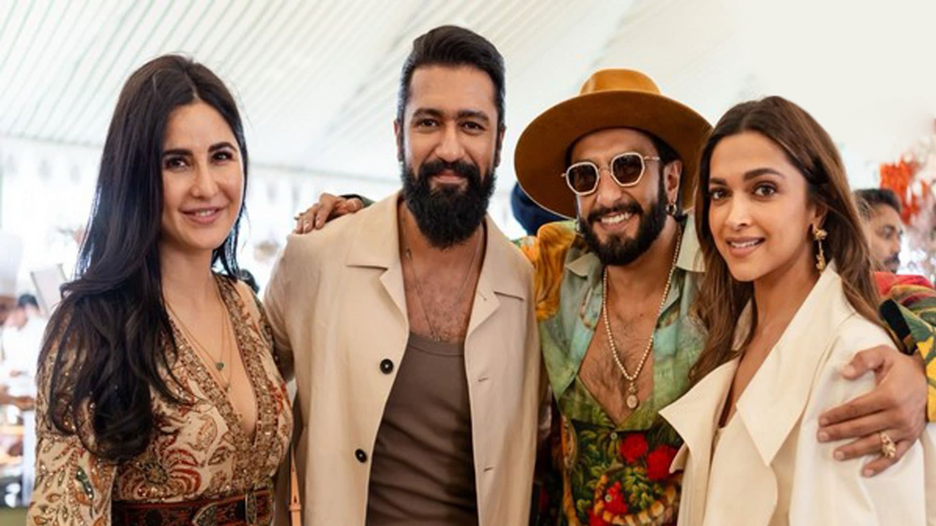Deepika-Ranveer, Katrina-Vicky All Smile As They Pose Together At Anant-Radhika's Pre-Wedding Bash