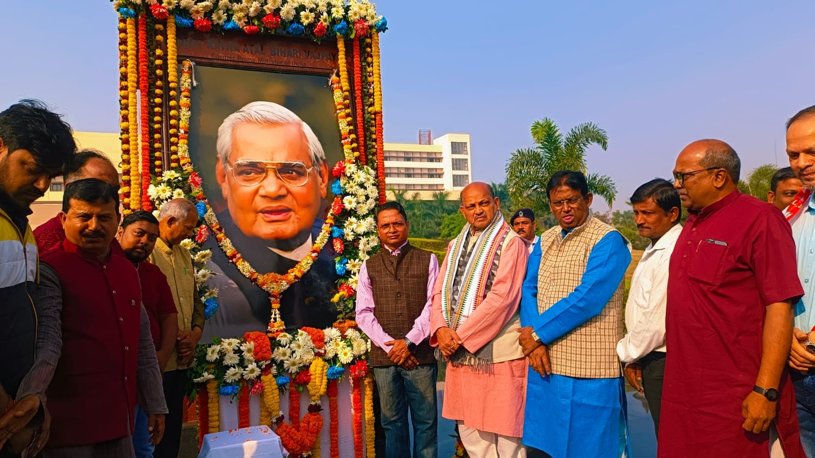 State BJP Celebrates Vajpayee Jayanti As 'Susasan Divas'